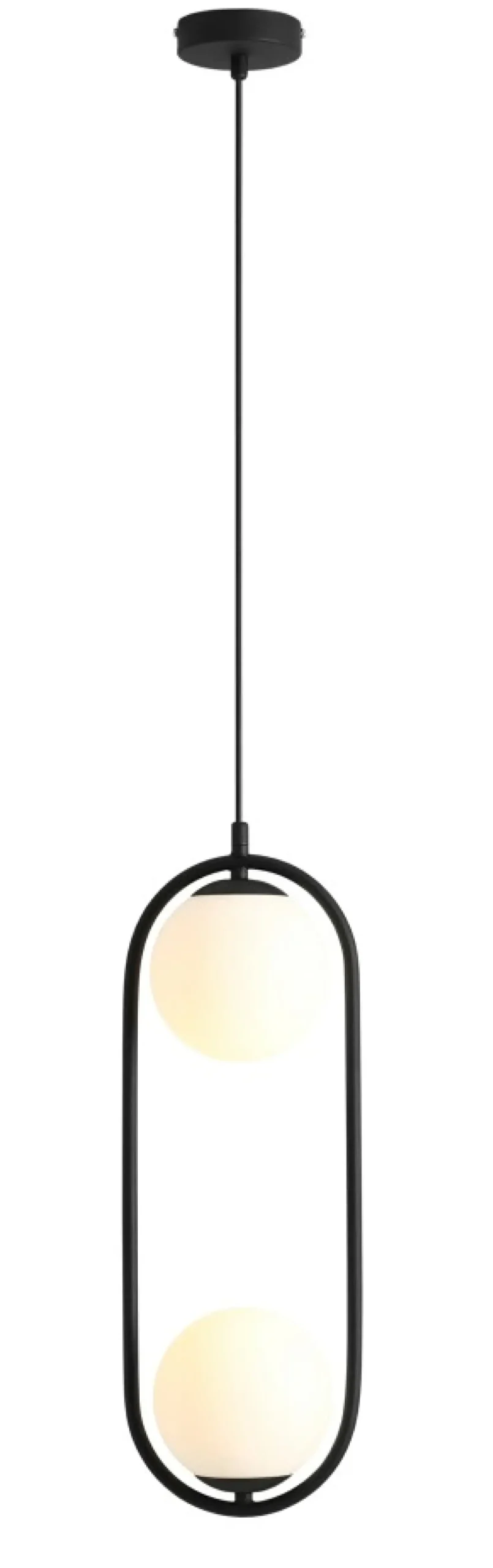 Sklep Kaja Pionowa, owalna lampa wisząca z mlecznymi kulami 1086H1 z serii RIVA Zadzwońporabattel.783200183(8-16)/mailsklep@kaja.com.pl Discount