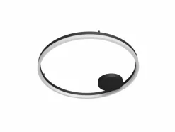 Sklep Kaja Plafon, czarne koło LED do salonu ⌀120cm z pilotem AZ5345 HALO | Kaja* Plafony Nowoczesne|Lampy Led