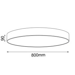 Sklep Kaja Plafon do dużego pomieszczenia ⌀80cm ANT 1295 SENGO | Kaja Oświetlenie* Plafony Klasyczne|Plafony Nowoczesne