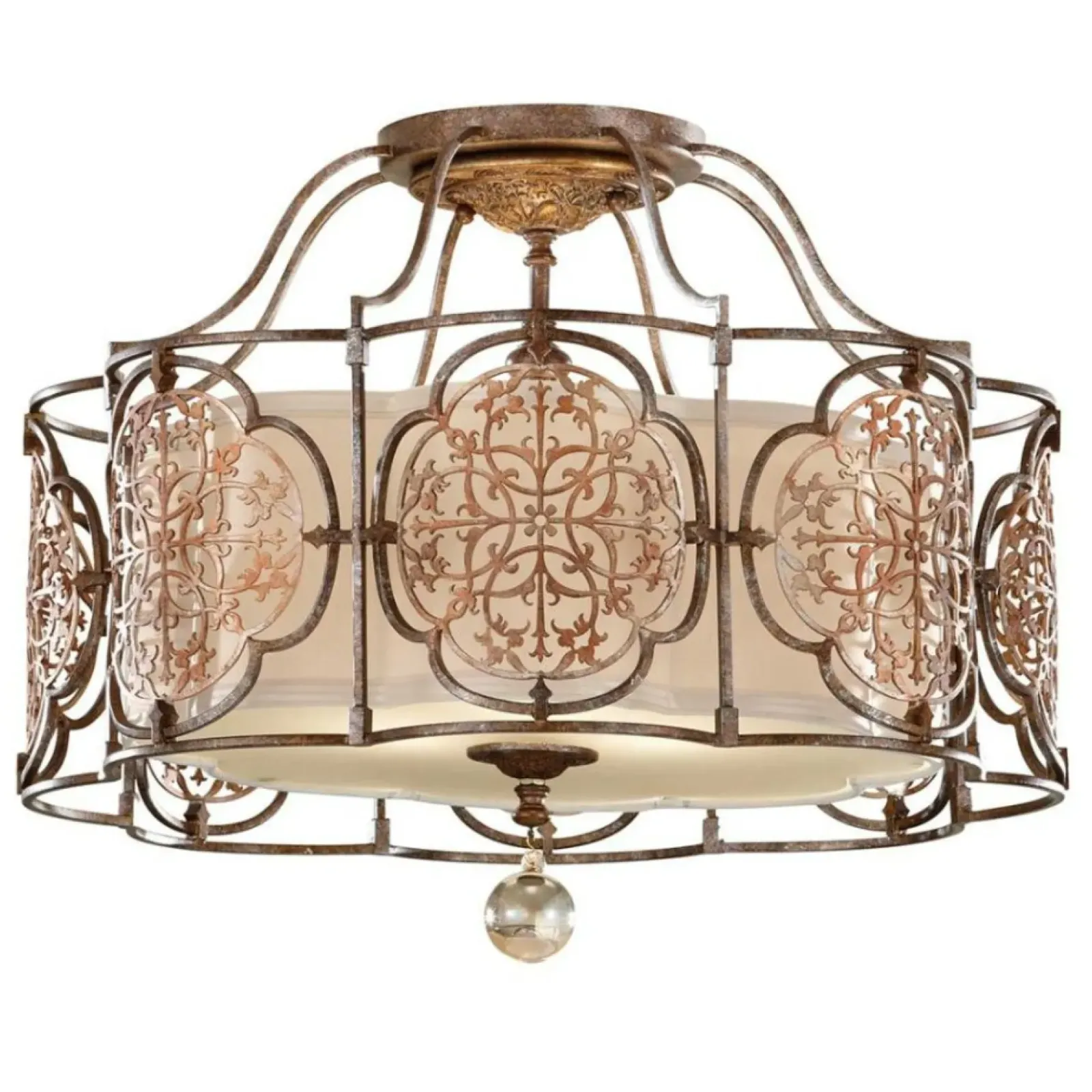 Sklep Kaja Plafon, lampa w stylu vintage FE-MARCELLA-SF z serii MARCELLA* Plafony Klasyczne