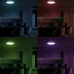 Sklep Kaja Plafon LED sterowany pilotem, kolorowe światło ML9965 RONDO | Kaja* Lampy Led|Plafony Klasyczne