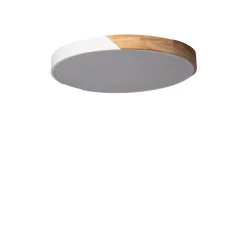 Sklep Kaja Plafon LED z dodatkiem drewna ⌀50cm ABR-PLOL-B-40W LAGIO | Kaja* Plafony Nowoczesne|Lampy Led