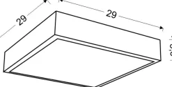 Sklep Kaja Plafon LED z ozdobnym kloszem, zimna barwa 10-60662 LUX | Kaja* Lampy Led