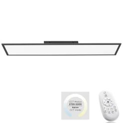 Sklep Kaja Plafon LED z regulacją światła przez pilot 16533-18-O z serii FLAT czarny Sale