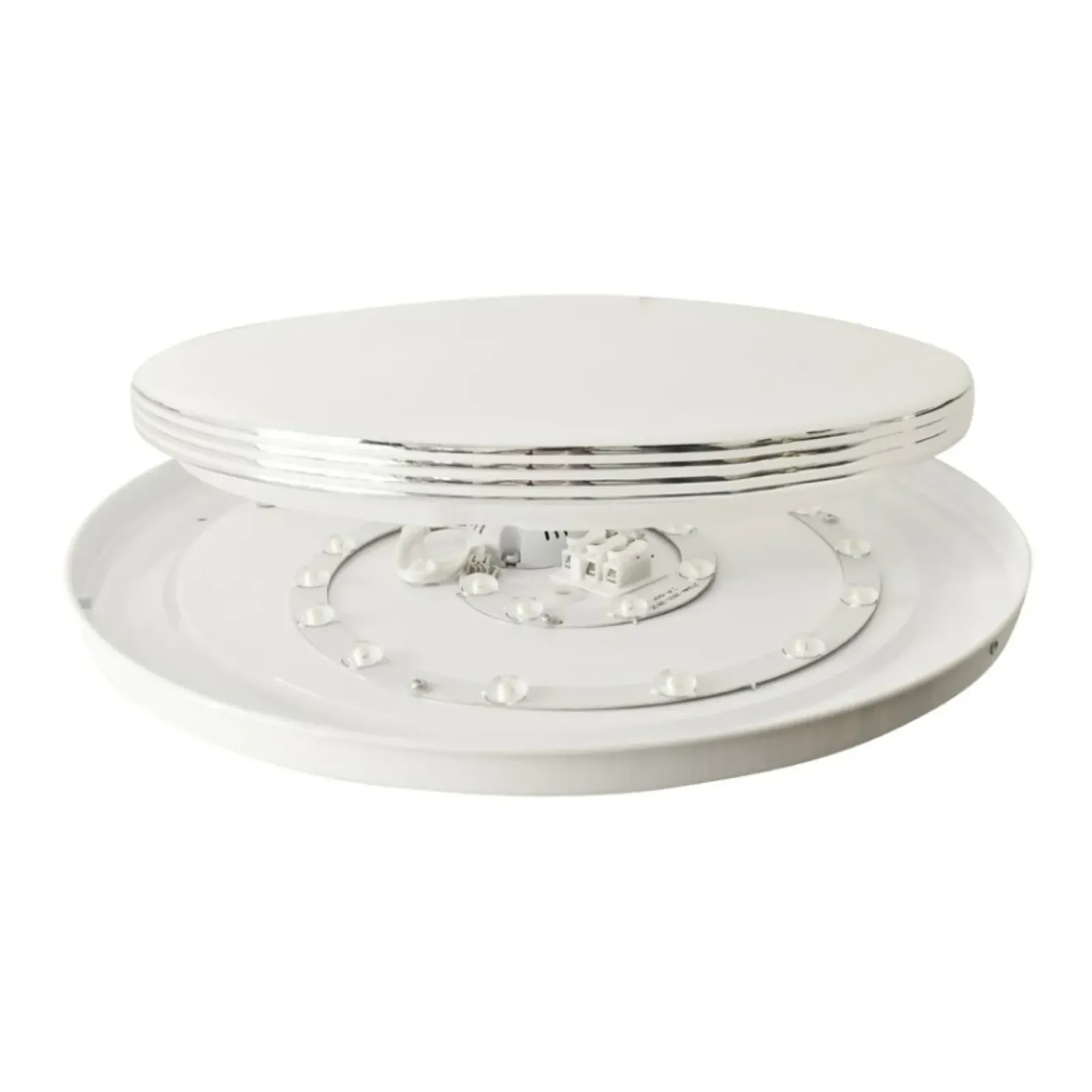 Sklep Kaja Plafon LED ze srebrną ramką LED ⌀39cm 4000K ML4268 BRAVO | Kaja* Lampy Led|Plafony Klasyczne