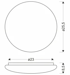 Sklep Kaja Plafon natynkowy z neutralnym światłem ⌀25,5cm 12-28785 BELINA | Kaja* Lampy Led|Plafony Klasyczne