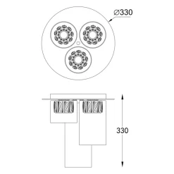 Sklep Kaja Plafon z kryształkami, do sypialni C0389-03F-F7AC GEM | Kaja* Lampy Led