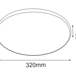 Sklep Kaja Plafon z neutralnym światłem ⌀32cm 4000K ANT 1063 IKA | Kaja* Lampy Do Łazienki|Plafony Klasyczne