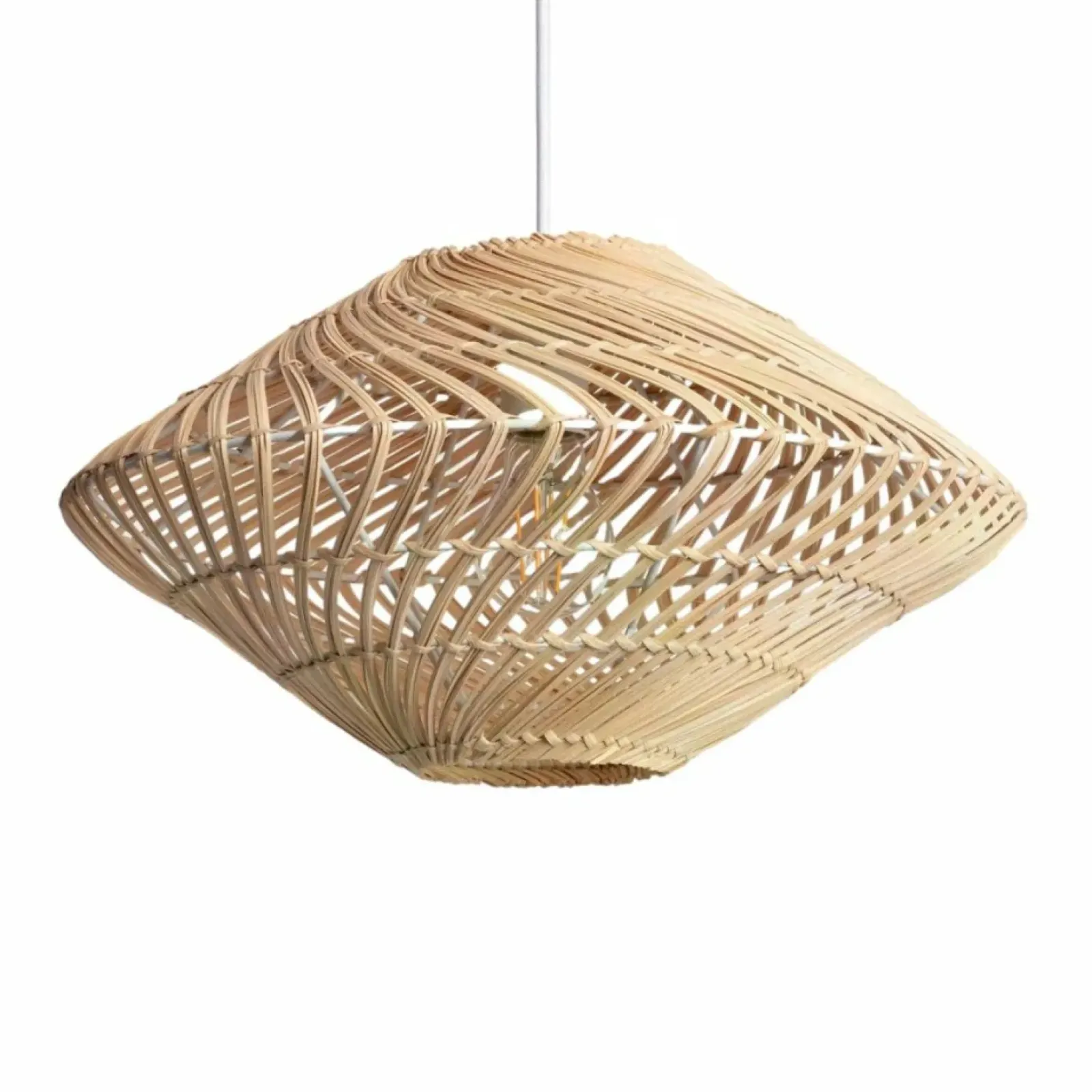 Sklep Kaja Pleciona lampa wisząca w stylu eco ABR-LW11-BH-E27 BOHO | Kaja brązowy Store