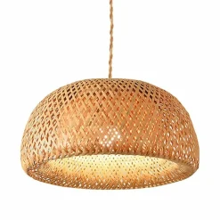 Sklep Kaja Pleciona, naturalna lampa wisząca ABR-NLW36-BH-E27 BOHO | Kaja brązowy Store