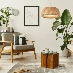 Sklep Kaja Pleciona, naturalna lampa wisząca ABR-NLW36-BH-E27 BOHO | Kaja brązowy Store