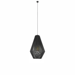 Sklep Kaja Pleciona, szara lampa wisząca do sypialni ANT 5124 HAGATA | Kaja Discount