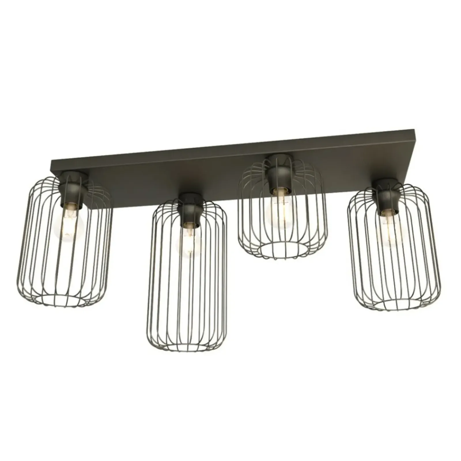 Sklep Kaja Poczwórna lampa sufitowa do salonu 1367/4 z serii BARN czarny Flash Sale