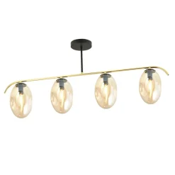 Sklep Kaja Poczwórna lampa sufitowa z miodowymi kloszami 1281/4 z serii FINES Best