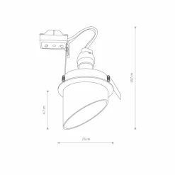Sklep Kaja Podtynkowy downlight skośna tuba GU10 10491 SOLTA | Kaja Oświetlenie* Oprawy Podtynkowe