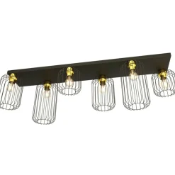 Sklep Kaja Podłużna lampa sufitowa do pokoju dziennego 1366/6 z serii BARN Cheap
