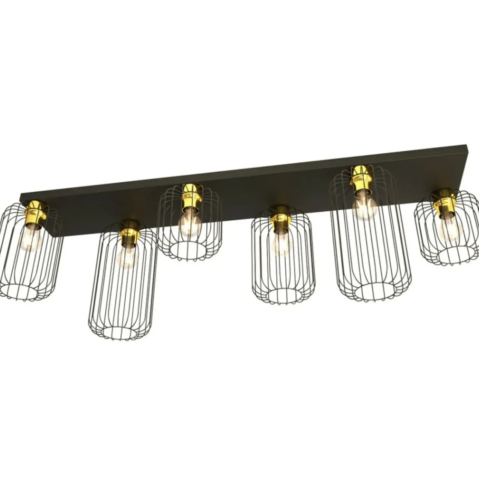 Sklep Kaja Podłużna lampa sufitowa do pokoju dziennego 1366/6 z serii BARN Cheap
