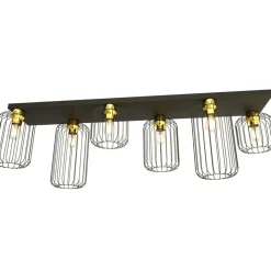 Sklep Kaja Podłużna lampa sufitowa do pokoju dziennego 1366/6 z serii BARN Cheap