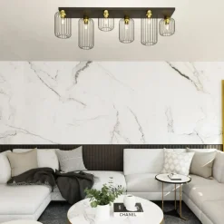 Sklep Kaja Podłużna lampa sufitowa do pokoju dziennego 1366/6 z serii BARN Cheap