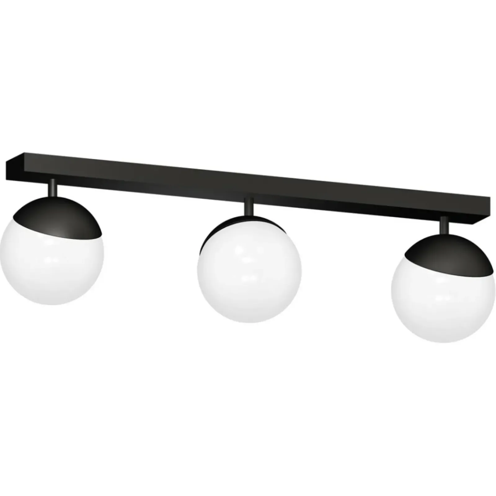 Sklep Kaja Podłużna lampa sufitowa z trzema kloszami MLP8857 z serii SFERA | Kaja Oświetlen Outlet