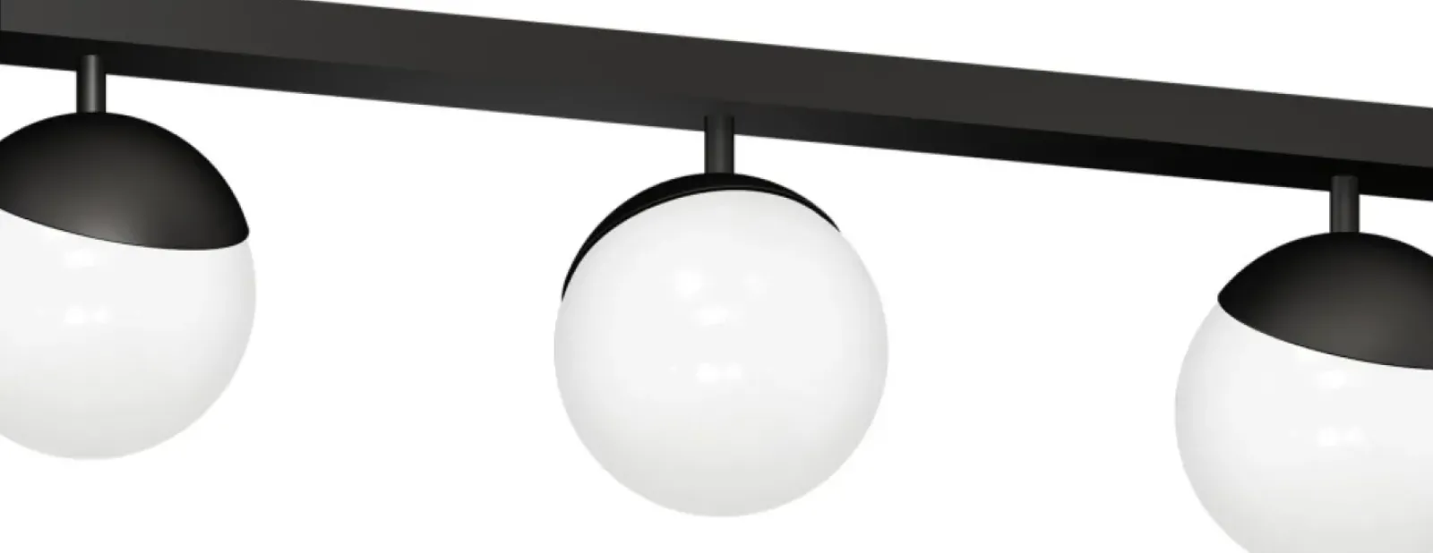Sklep Kaja Podłużna lampa sufitowa z trzema kloszami MLP8857 z serii SFERA | Kaja Oświetlen Outlet