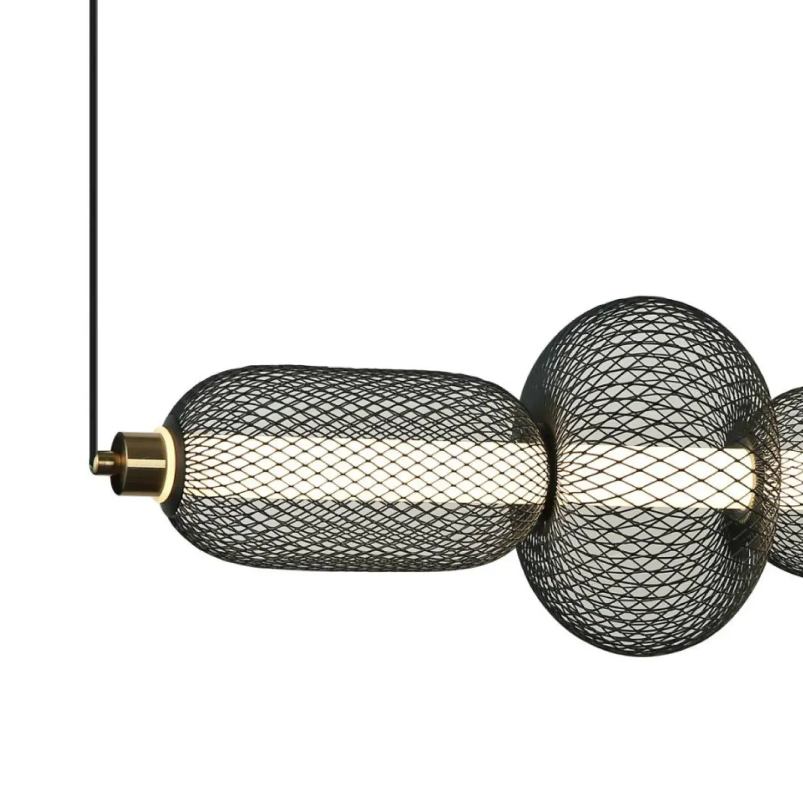 Sklep Kaja Podłużna lampa wisząca, LED PND-84283-4-BK z serii MARCO Best
