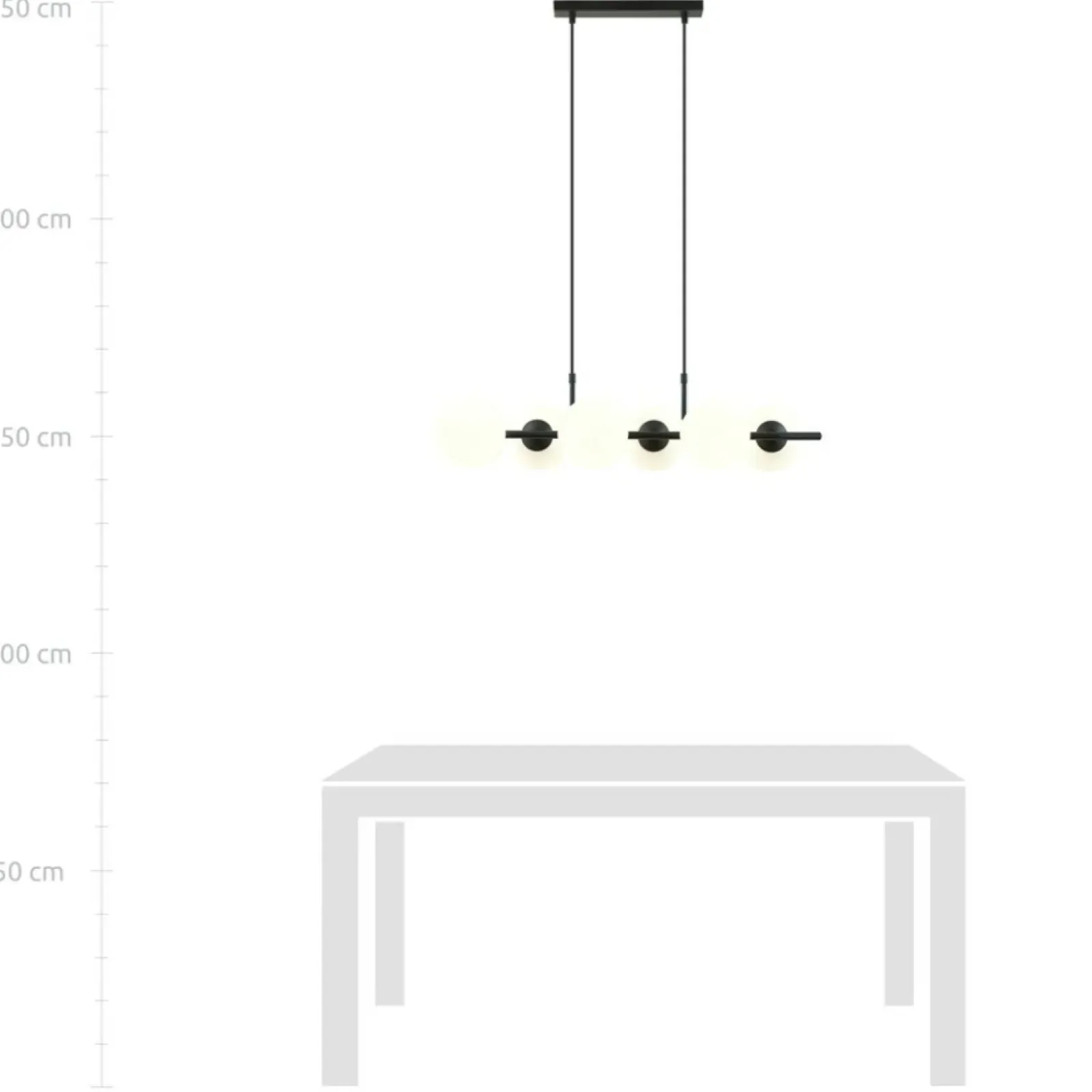 Sklep Kaja Podłużna, ozdobna lampa nad stół z 6 kloszami 1205/6 z serii RORY czarny Best Sale