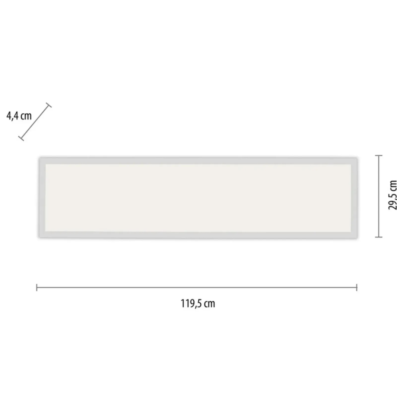 Sklep Kaja Podłużny, plafon z możliwością ściemniania 14533-16 z serii FLAT biały Store