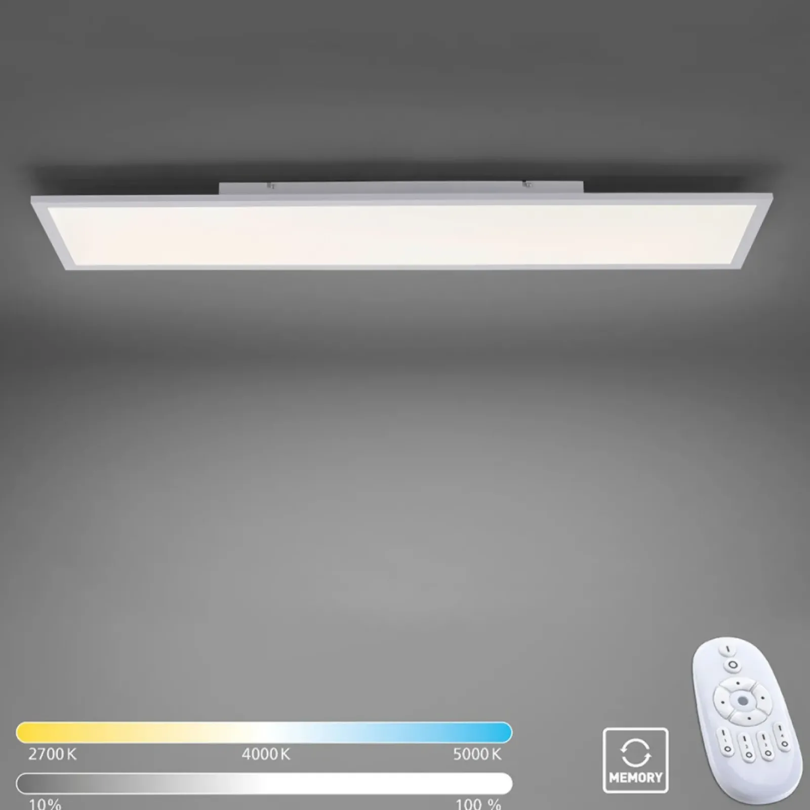 Sklep Kaja Podłużny, plafon z możliwością ściemniania 14533-16 z serii FLAT biały Store