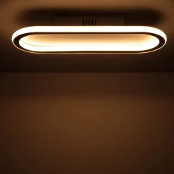 Sklep Kaja Podłużny, obły plafon do salonu ABR-PLKO-25W-40CM-CCT CERCHIO | Kaja* Plafony Nowoczesne|Lampy Led