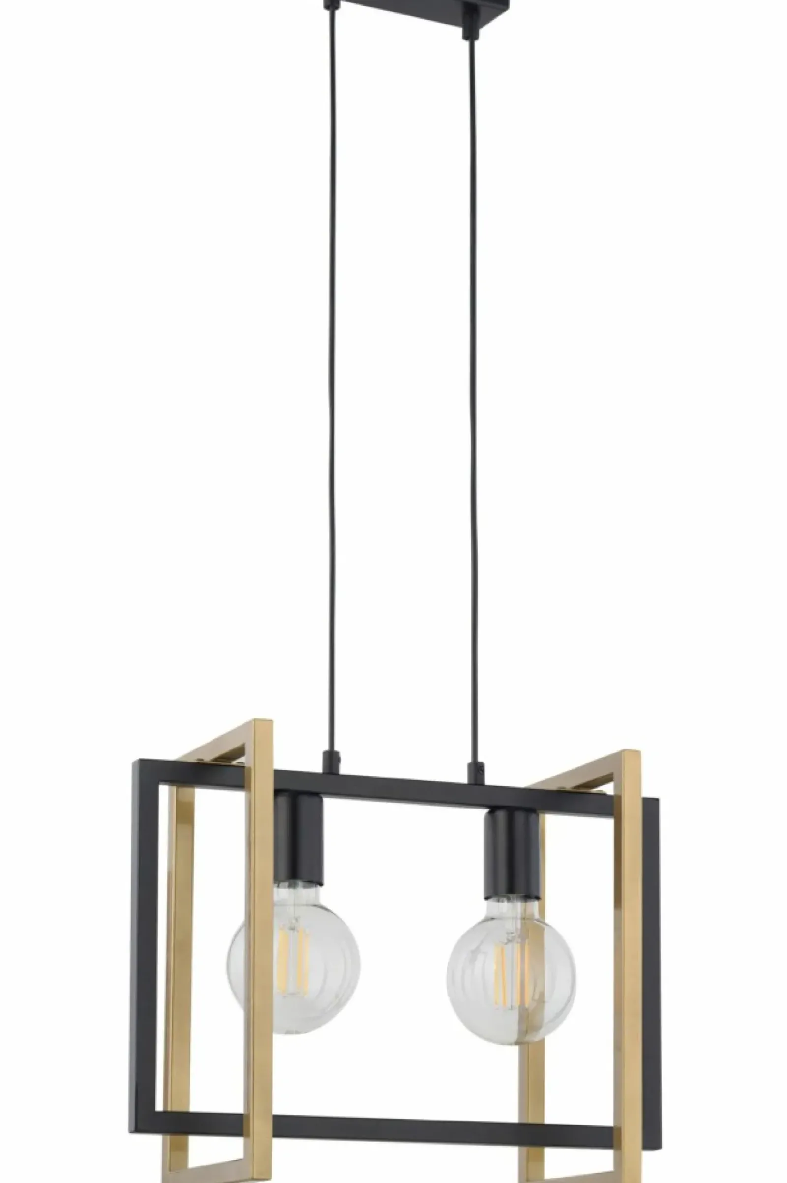 Sklep Kaja Podwójna, czarno-złota lampa wisząca do sypialni SIG 32232 EDEN New