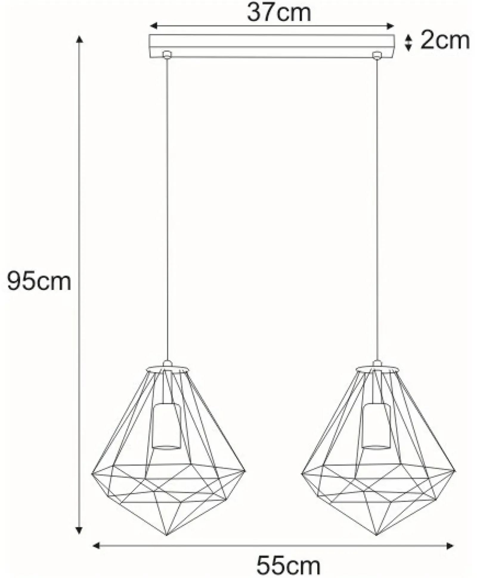 Sklep Kaja Podwójna, dekoracyjna lampa wisząca K-4811 GOLD | Kaja Oświetlenie Flash Sale