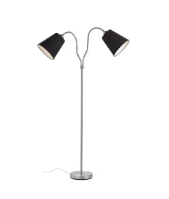 Sklep Kaja Podwójna lampa podłogowa z czarnymi kloszami 105248 | Kaja Oświetlenie* Tradycyjne Lampy Podłogowe