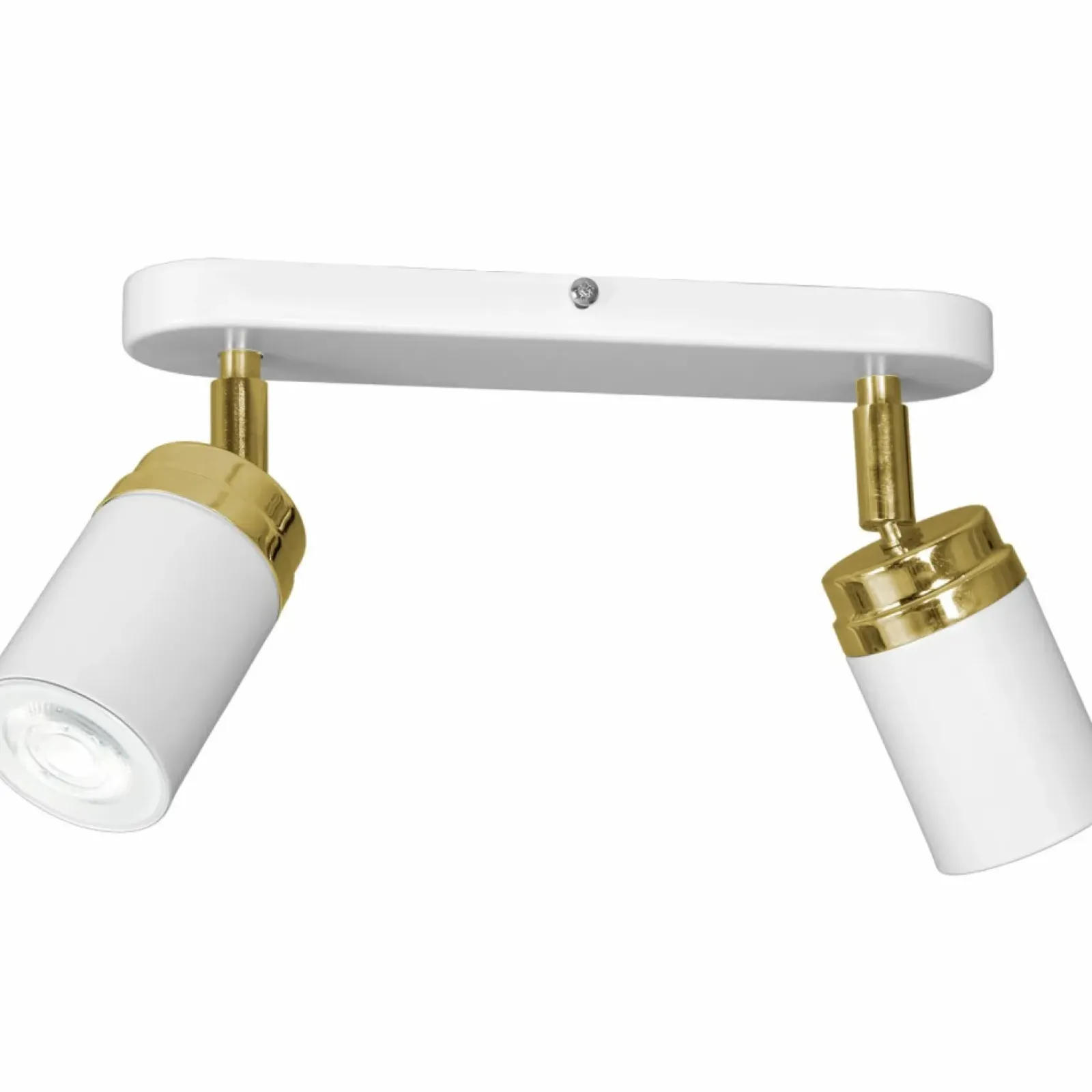 Sklep Kaja Podwójna lampa sufitowa, biało-złote reflektory LX 5155 z serii RENO Store