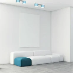 Sklep Kaja Podwójna lampa sufitowa, niebiesko-biała MLP7549 z serii DIXIE | Kaja Oświetleni Best Sale