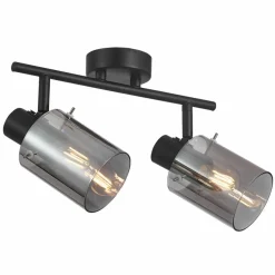 Sklep Kaja Podwójna lampa sufitowa, ruchome spoty SPL-5581-2-BK-SG z serii SARDO Best Sale