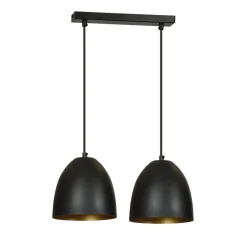 Sklep Kaja Podwójna lampa wisząca w kolorze czarno-złotym 410/2 | Kaja Outlet