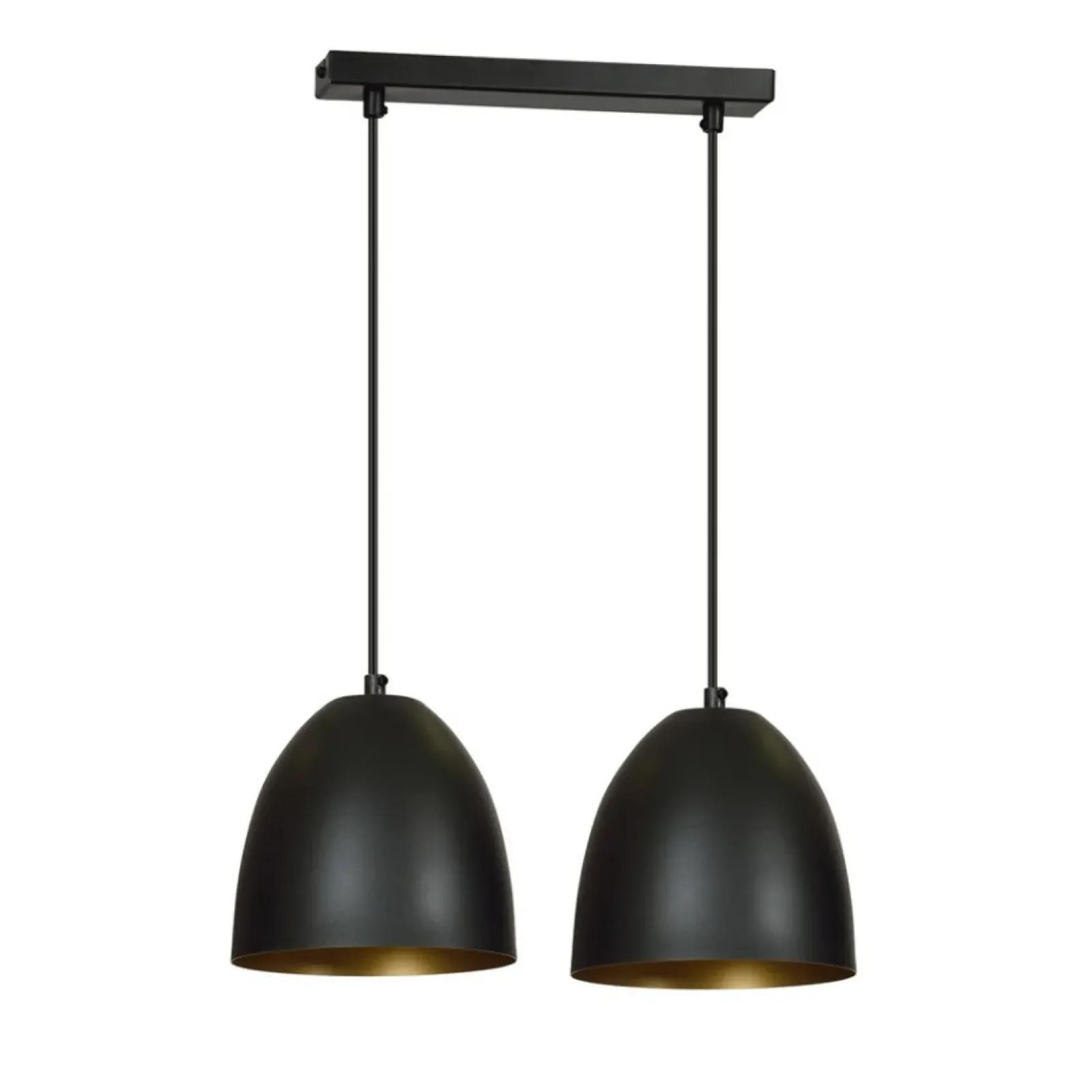 Sklep Kaja Podwójna lampa wisząca w kolorze czarno-złotym 410/2 | Kaja Outlet