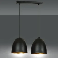 Sklep Kaja Podwójna lampa wisząca w kolorze czarno-złotym 410/2 | Kaja Outlet
