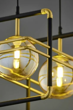 Sklep Kaja Podwójna, nowoczesna lampa wisząca JUP 2026 FR 2 CZ/MS BU z serii FIO Outlet