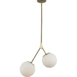 Sklep Kaja Podwójna, złota lampa sufitowa PND-33245-2 CASERTA | Kaja Oświetlenie Fashion