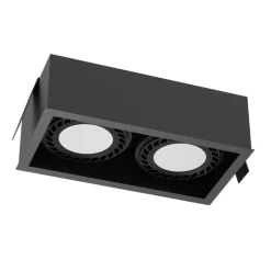 Sklep Kaja Podwójne oczko do salonu 13,6x25,8cm GU10/ES111 ANT 3274 z serii CAGE* Oprawy Podtynkowe