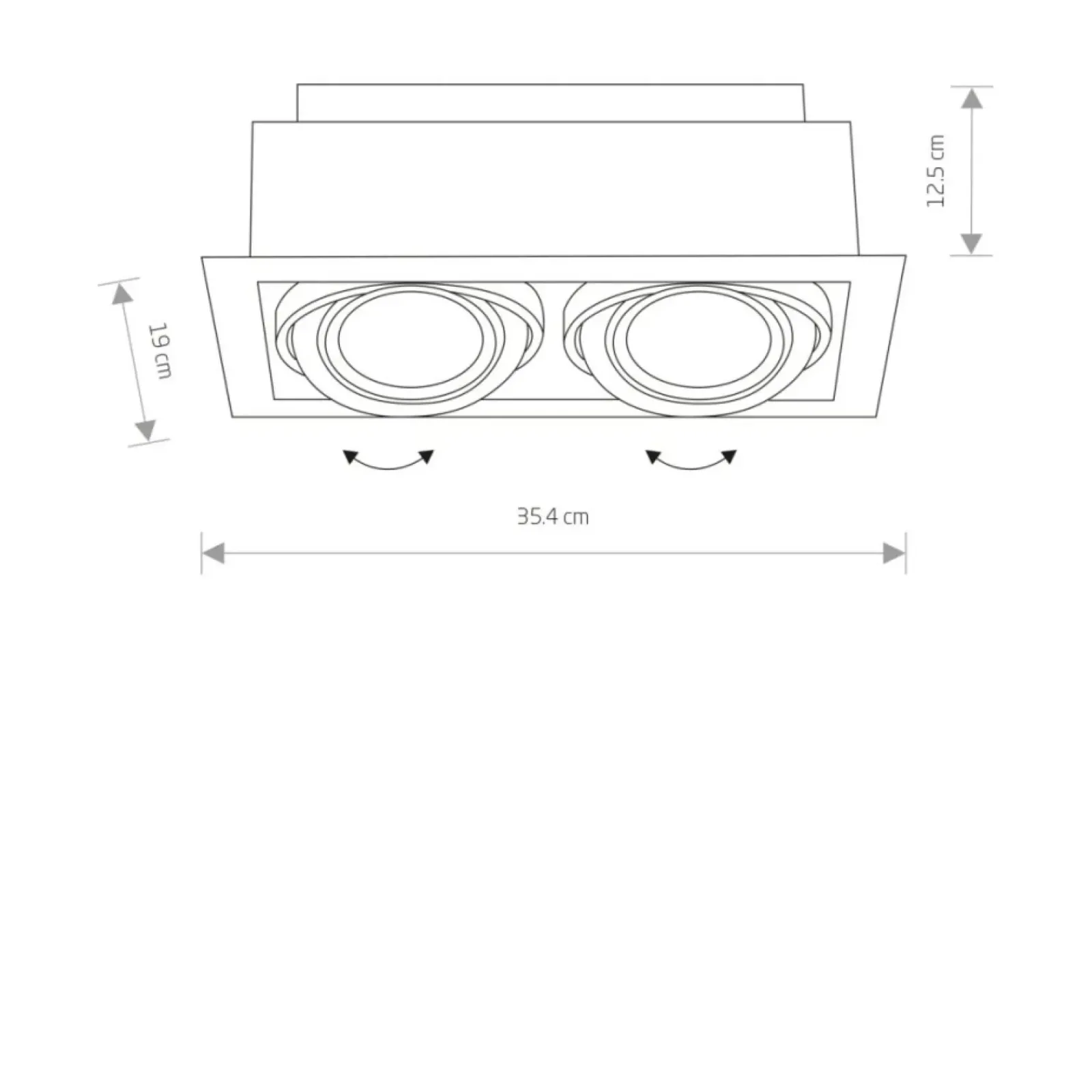 Sklep Kaja Podwójny, downlight, spot, trzonek GU10 9574 | Kaja Oświetlenie* Oprawy Podtynkowe