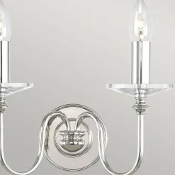 Sklep Kaja Podwójny kinkiet, polerowany FP2-POL-NICKEL z serii FINSBURY PARK* Kinkiety Tradycyjne