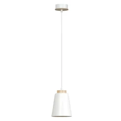 Sklep Kaja Pojedyncza biała lampa wisząca z dużym gwintem 443/1 | Kaja Store