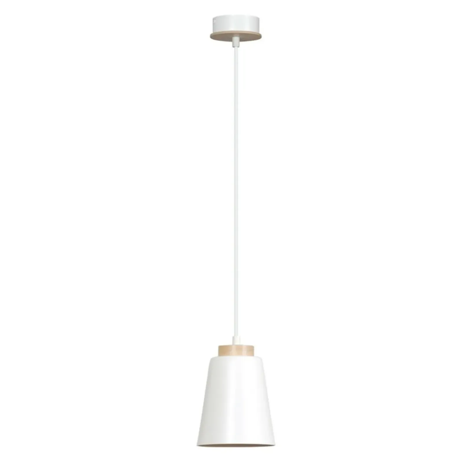 Sklep Kaja Pojedyncza biała lampa wisząca z dużym gwintem 443/1 | Kaja Store