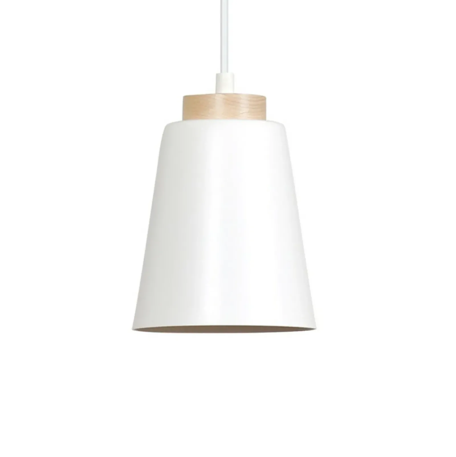 Sklep Kaja Pojedyncza biała lampa wisząca z dużym gwintem 443/1 | Kaja Store