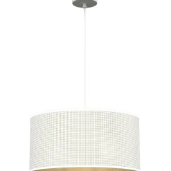 Sklep Kaja Pojedyncza, biało-złota lampa wisząca LX 5266 z serii LOFT SHADE Shop