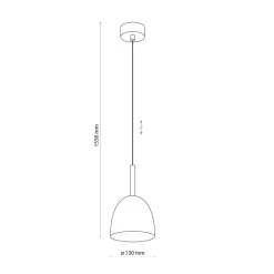 Sklep Kaja Pojedyncza, czarna lampa wisząca do kuchni TK 4870 z serii NORD | Kaja Outlet