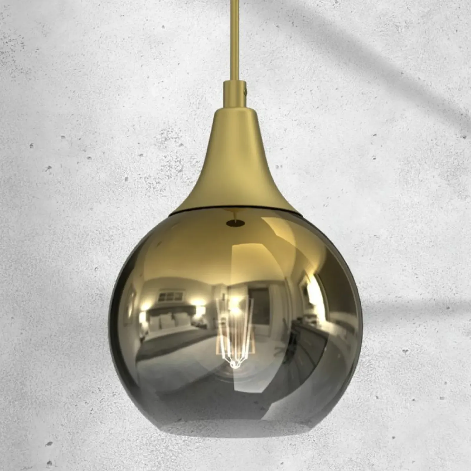 Sklep Kaja Pojedyncza, efektowna lampa wisząca gruszka MLP8401 MONTE | Kaja Sale